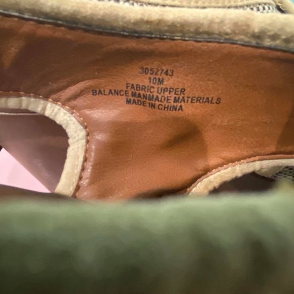 CROWN VINTAGE Beige Canvas Wedge Slip On Open Toe - Picture 3 of 9